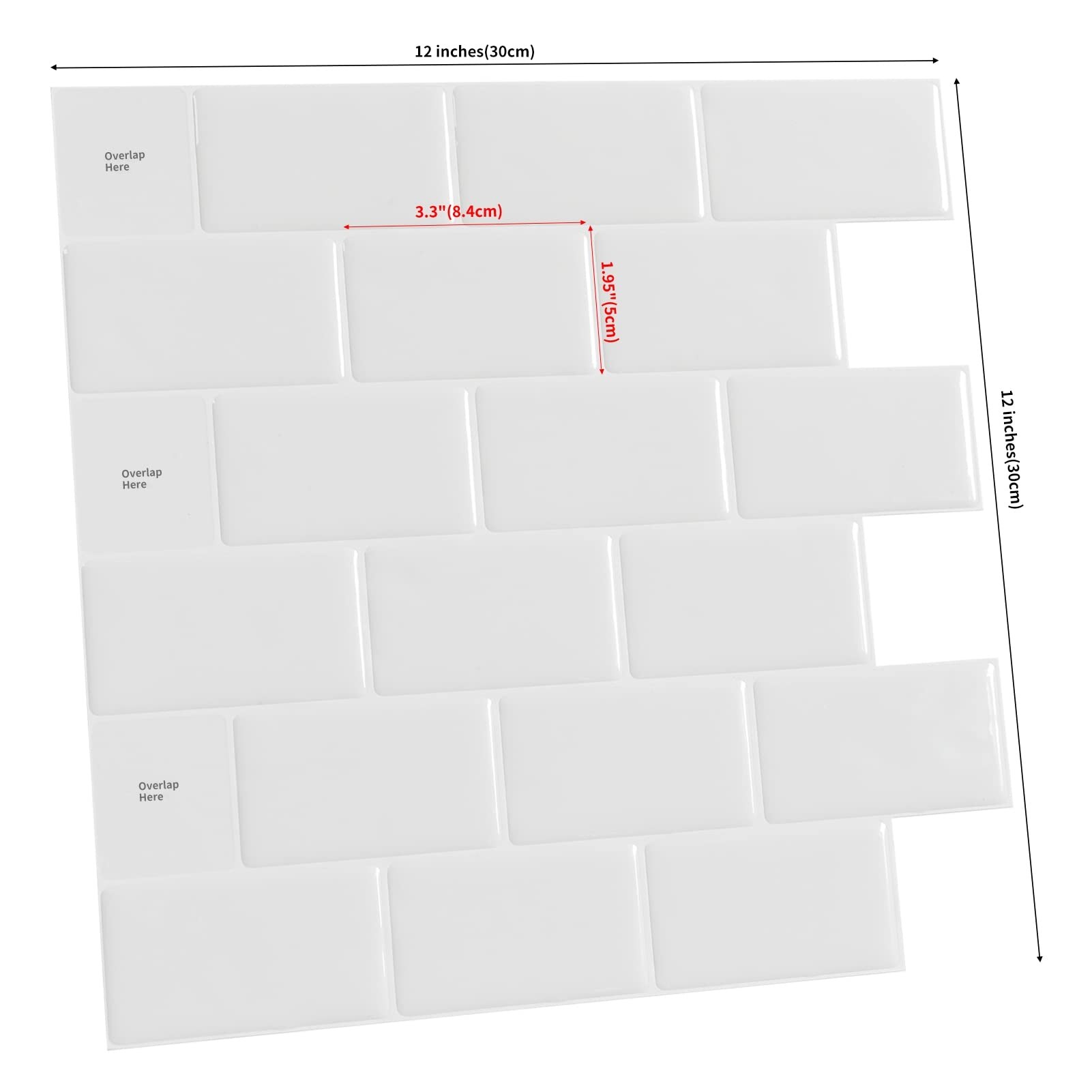 10-Sheet Peel & Stick Kitchen Backsplash Tile – Easy Install-image