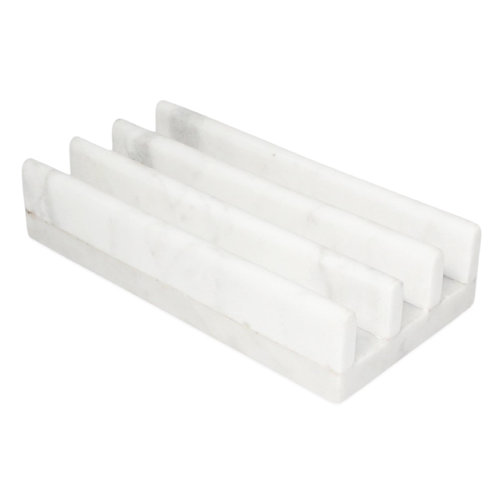 White Marble Chopping/Cheese Board Stand - White