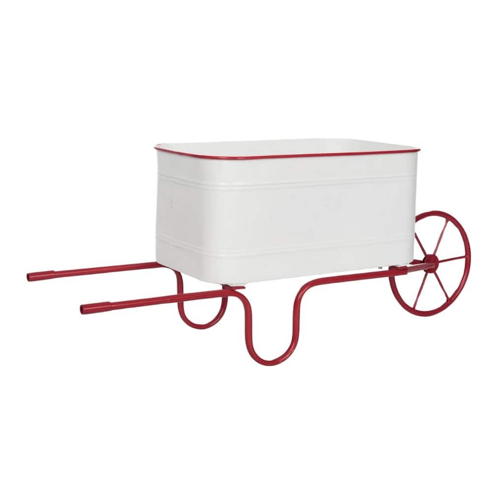 Transpac Metal Garden Cart Home Decorations Patriotic