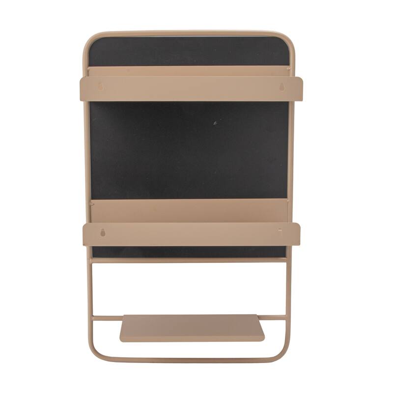Metal Wall Mirror with 3 Shelves - 24.0"L x 15.0"W x 5.13"H
