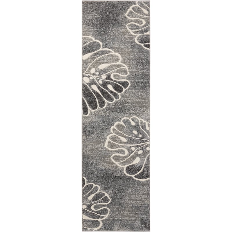Nourison Maxell Modern Botanical Leaf Area Rug