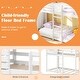 preview thumbnail 7 of 7, Gymax Twin over Twin House Bunk Bed Low-to-ground Bed Frame w/ Roof