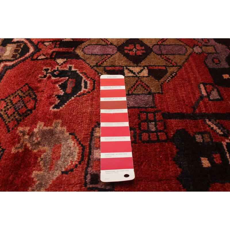 ECARPETGALLERY Hand-knotted Andelz Red Wool Rug - 3'5 x 9'8