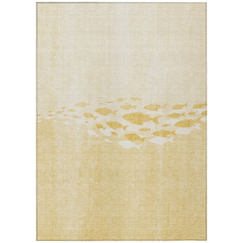 HomeRoots Nautical Transitional Rectangle Outdoor Rug