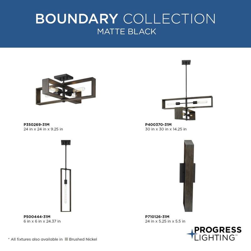 Progress Lighting P400370 Boundary 4 Light 30" Wide Chandelier