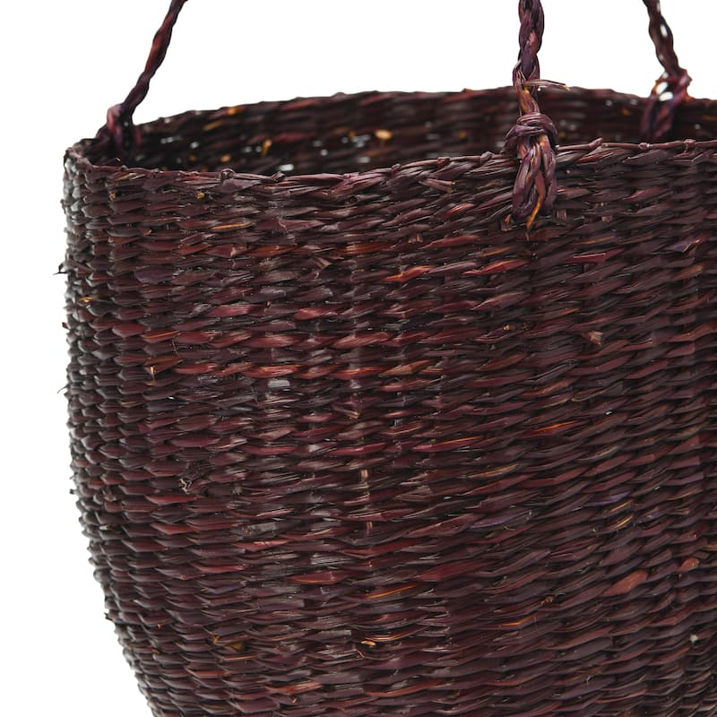 Hand-Woven Hanging Seagrass Basket/Planter