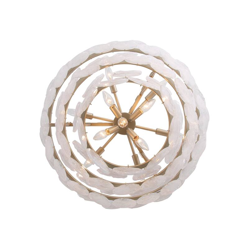 Golden Lighting 6007-27 Cascada 11 Light 28" Wide Pendant