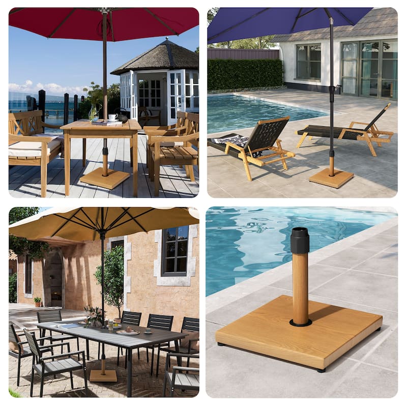 Pellebant Patio Market Umbrella Base Stand Outdoor