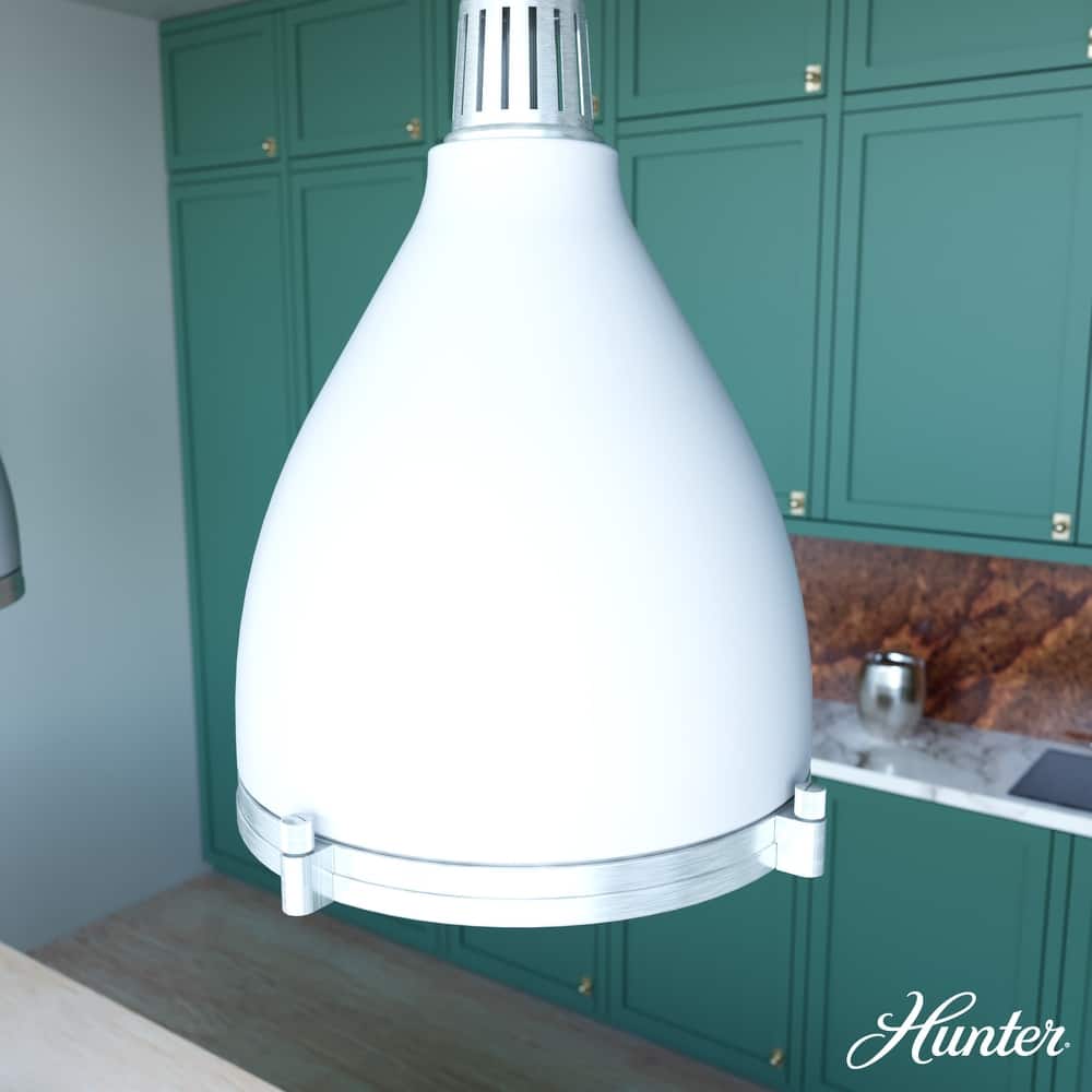 Hunter Bluff View Retro 16" 3-Light Pendant - Kitchen Island, Dining Room, Entry - Mid-Century Modern, Industrial, Transitional