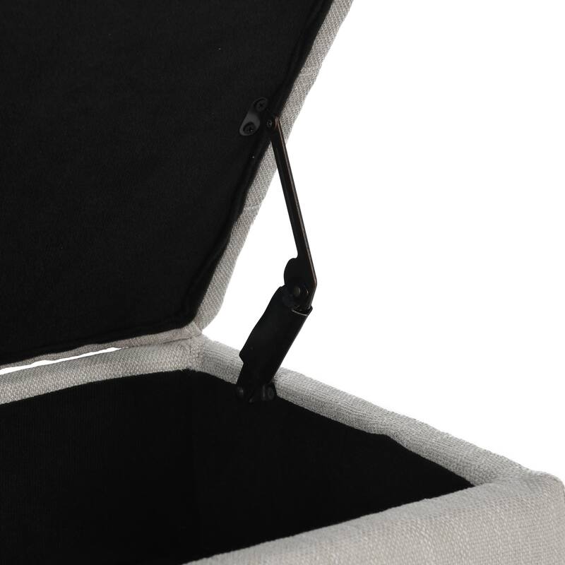 Louise Tufted Storage Bench, Light Beige 54" By Kosas Home