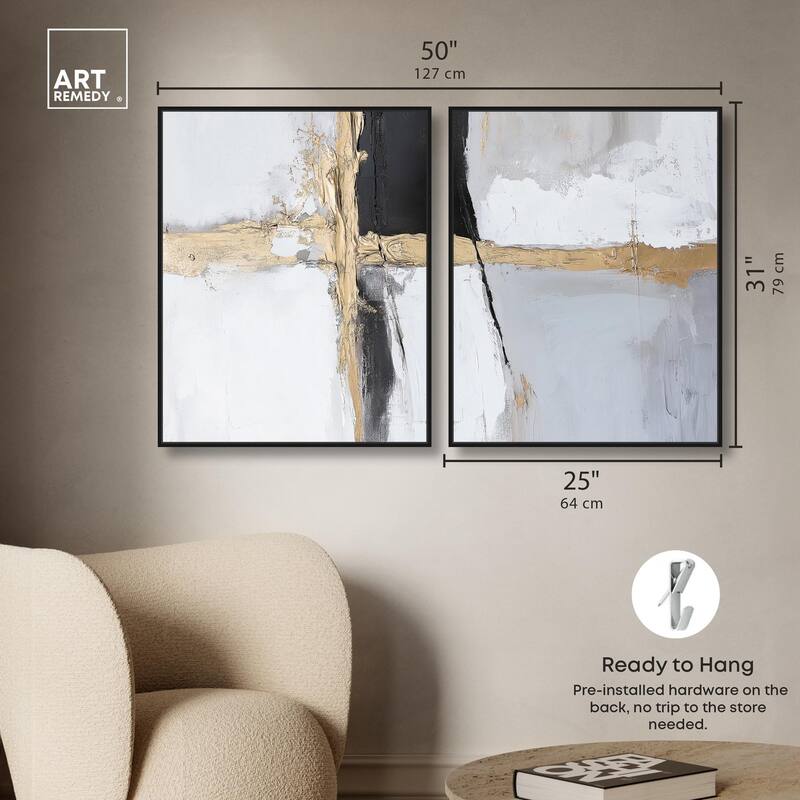 Cracks of Creation IV Canvas Set of 2 by Art Remedy