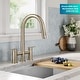preview thumbnail 26 of 86, KRAUS Oletto Bridge Kitchen Faucet with 2-Function Pull-Down Sprayhead