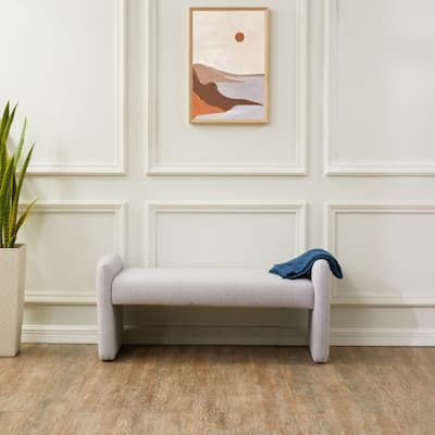 SAFAVIEH Couture Gulhayo Chiclet Upholstered Bench - 47Wx20Dx23H