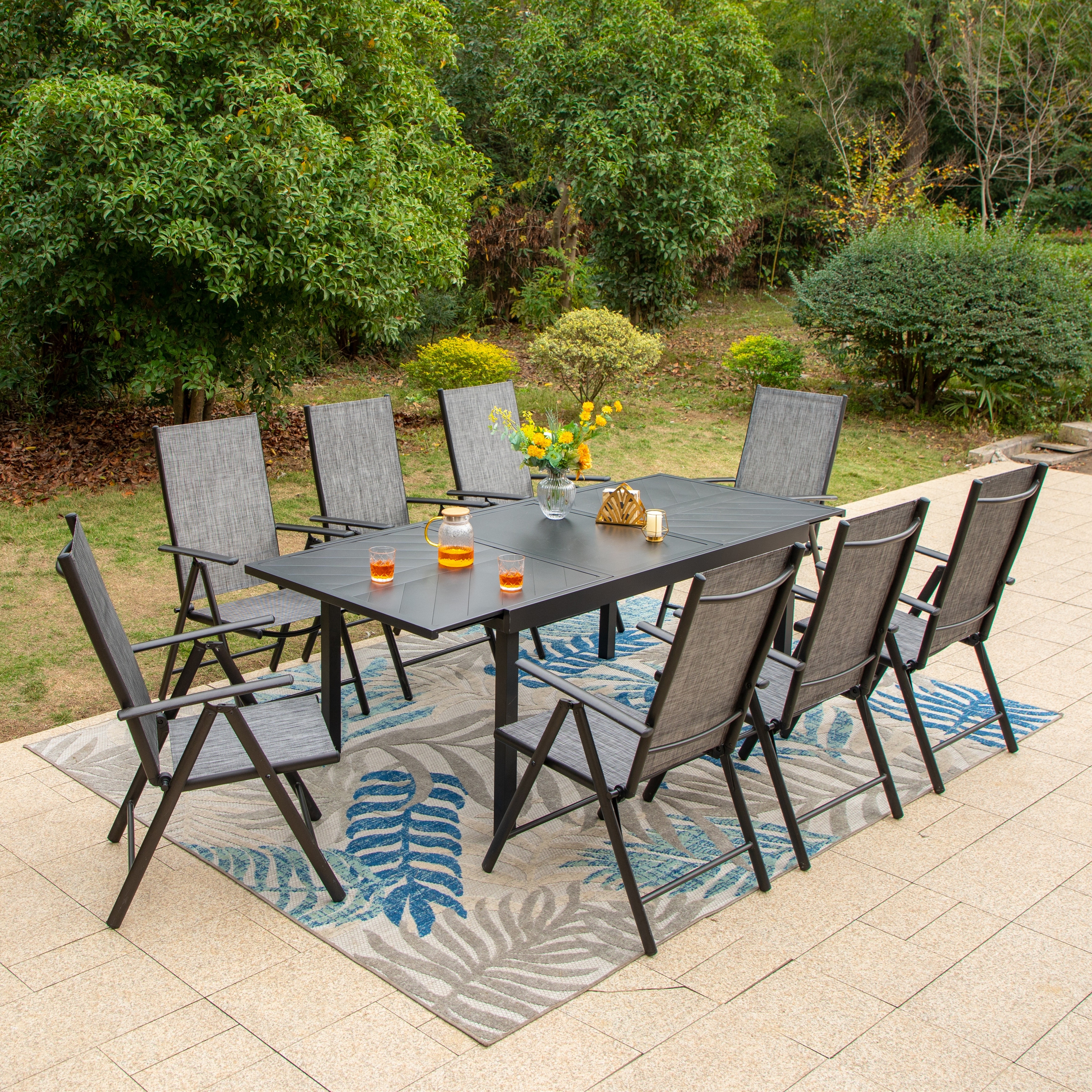 Outdoor reclining dining chairs cheap