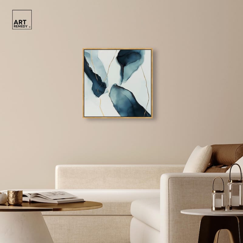 Cerulean Flow II Canvas by Art Remedy