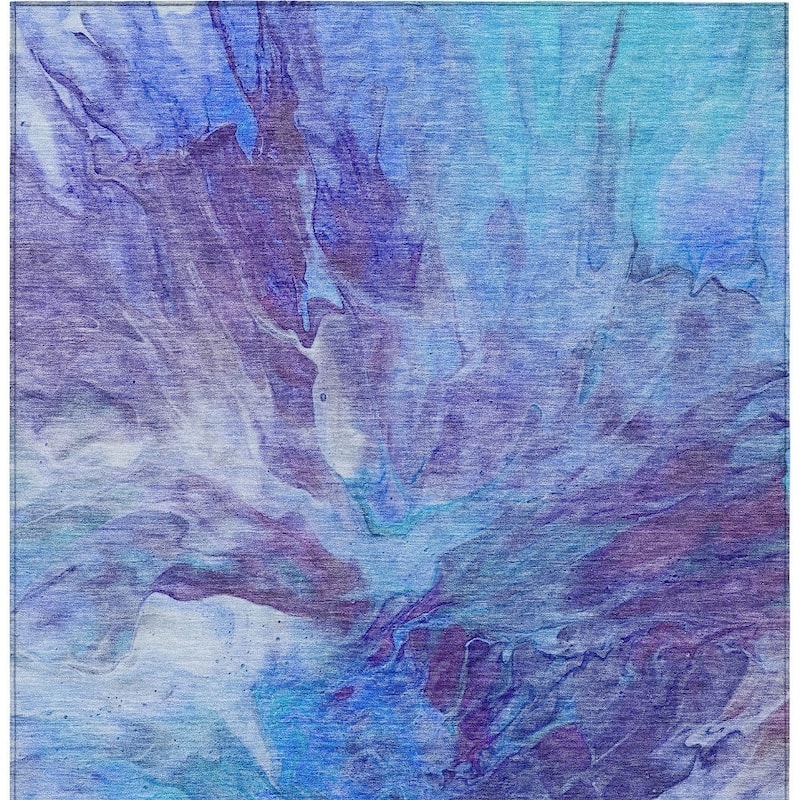 HomeRoots Abstract Transitional Rectangle Outdoor Rug