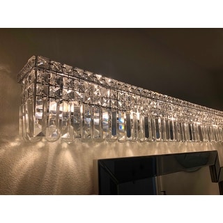 Shop Glam Art Deco Style 10 Light Chrome Finish And Clear