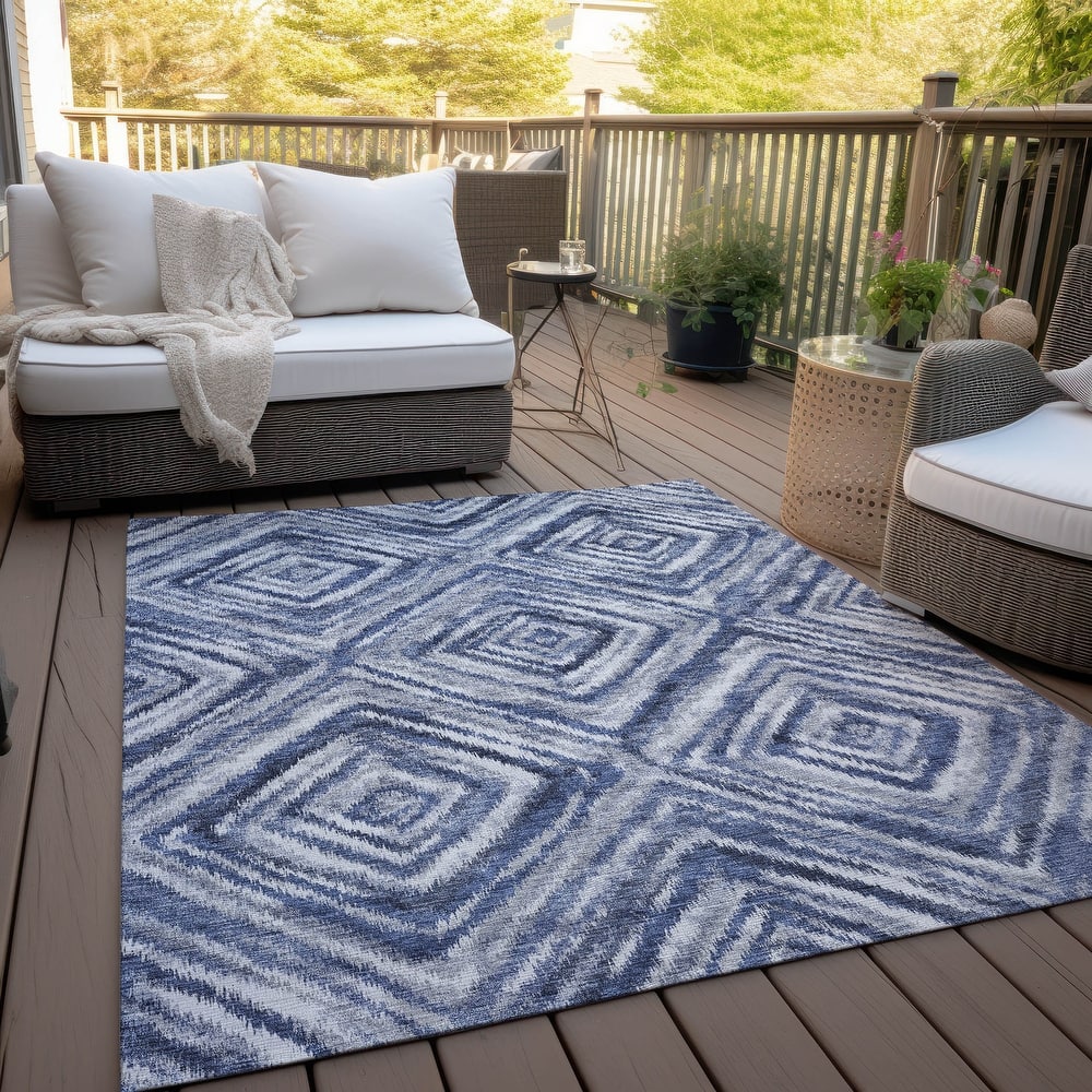 Machine Washable Indoor/ Outdoor Chantille Moroccan Boho Contemporary Rug