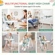 preview thumbnail 21 of 19, Foldable High Chairs for Babies and Toddlers with 7 Height and 5 Recline Adjustable Backrest