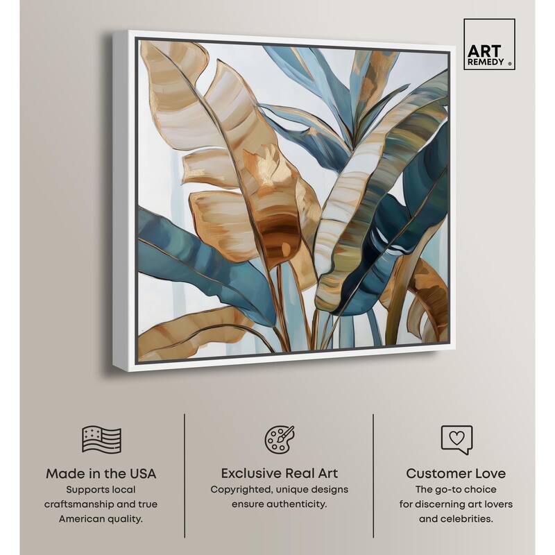 Paradise Fronds II Canvas by Art Remedy