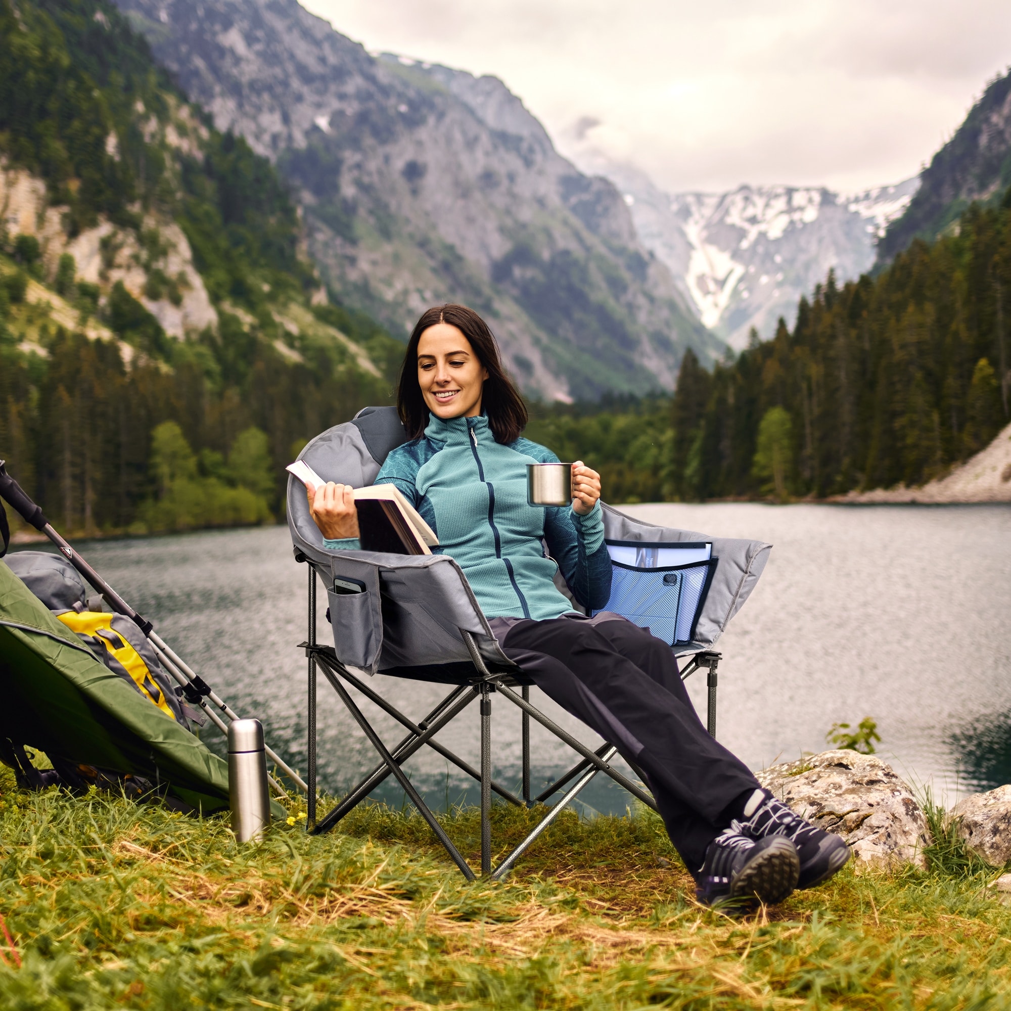 Folding Chair Ergo Lounger Zero Gravity Chair Caravan Sports Ergo