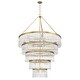 preview thumbnail 2 of 3, Emory 30 Light Modern Gold Chandelier