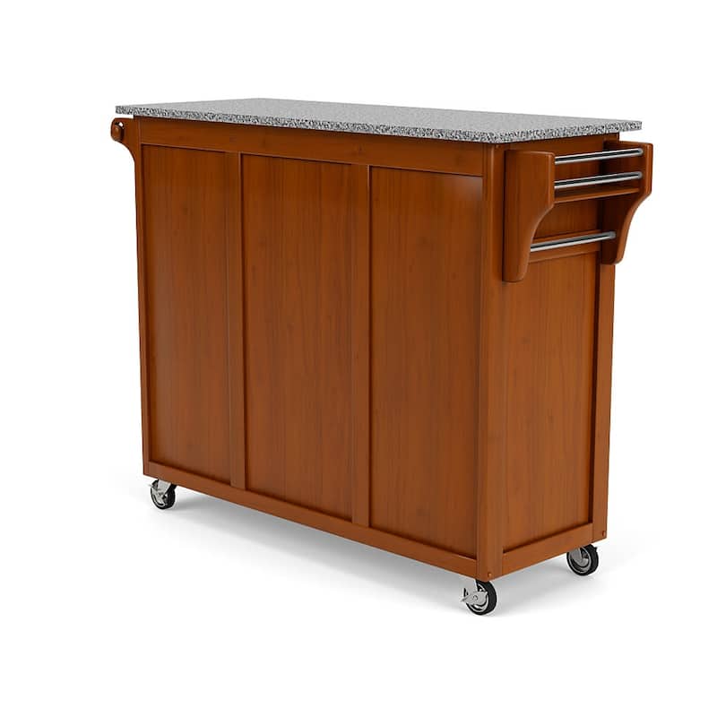 Homestyles Create-A-Cart Brown Wood Kitchen Cart - 48" x 18" x 36"