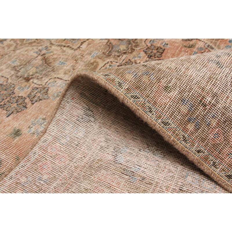 ECARPETGALLERY Hand-knotted Antalya Vintage Copper Wool Rug - 6'5 x 9'2