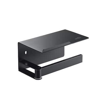 Bathroom Hardware Accessory Wall Mounted Toilet Paper Holder with Shelf