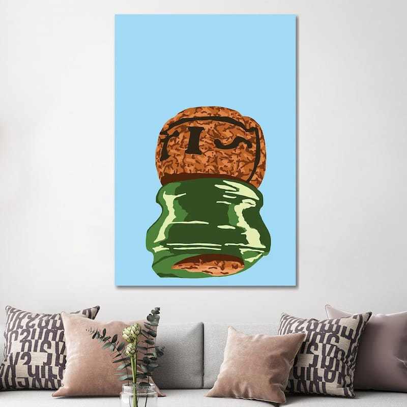 iCanvas "Sabrage Champagne Cork" by Jaymie Metz Canvas Print