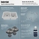 preview thumbnail 4 of 17, Karran Undermount Quartz 32 in. 60/40 Double Bowl Kitchen Sink Kit