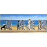 ''Beach Chair Tails'' by Carol Saxe Fairfield Art Publishing Art Print (8.5 x 20.5 in.)