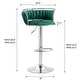 preview thumbnail 56 of 155, Velvet Upholstered Adjustable Bar Stool Swivel Counter Chair Set of 2