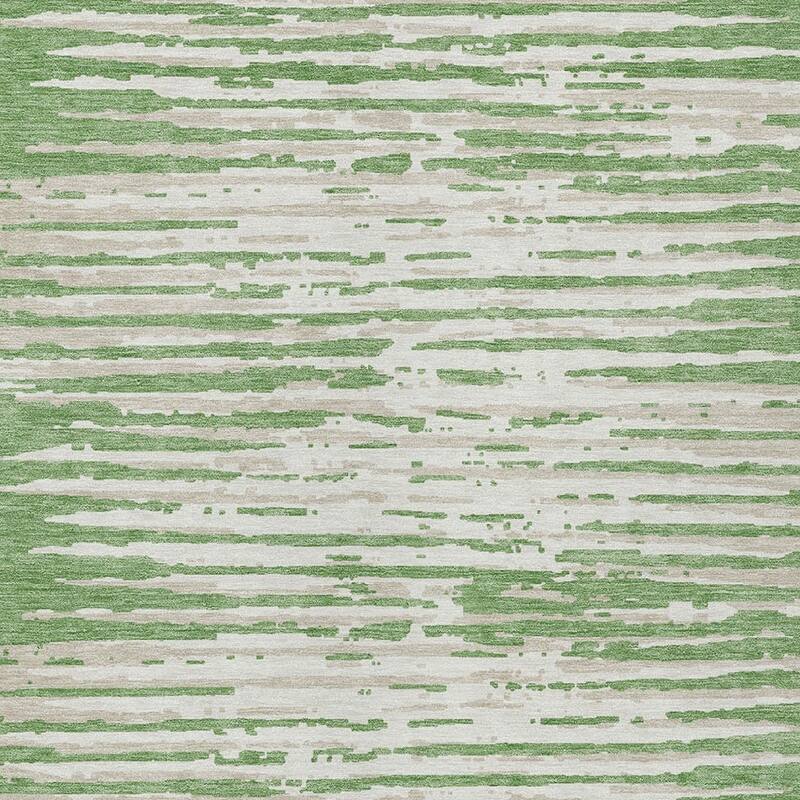 HomeRoots Striped Transitional Rectangle Outdoor Rug