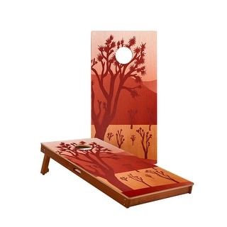 Joshua Tree National Park Solid Mahogany All-Weather Cornhole Boards