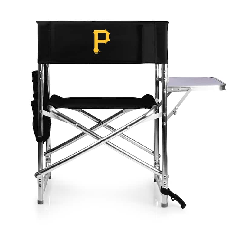 'MLB' National League Aluminum Sports Chair - Pittsburgh Pirates- Black