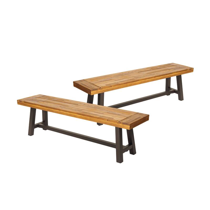 Set of 2 Dining Bench Leisure Stool Corridor Bench Entry Bench