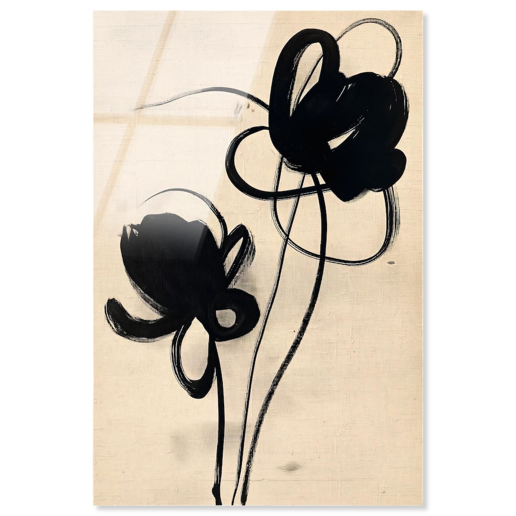 Florals in the Minimal I Acrylic by Art Remedy, Ready to Hang