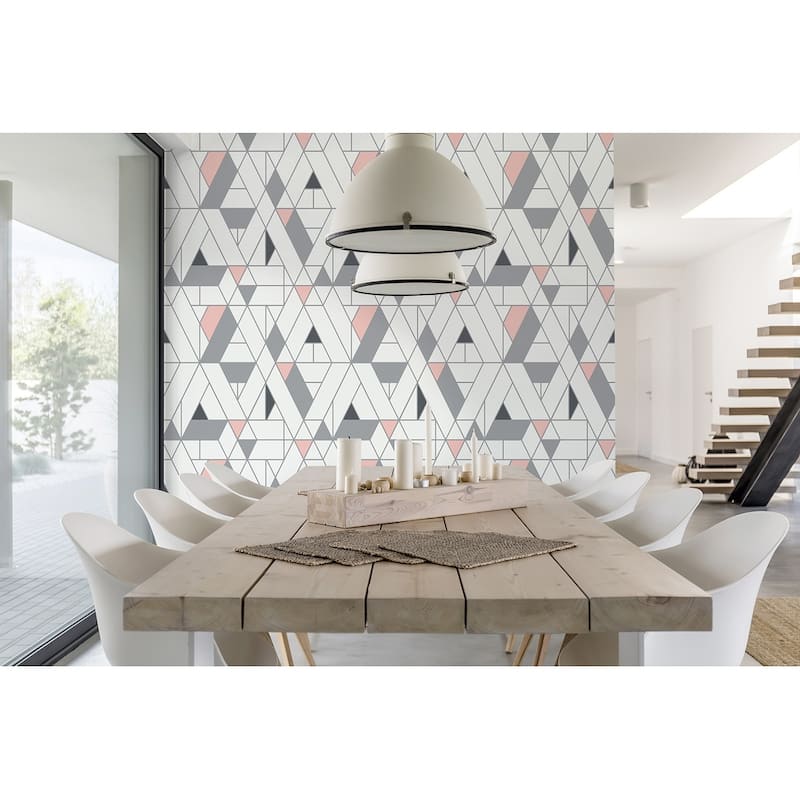 NextWall Kaleidoscope Peel and Stick Removable Wallpaper