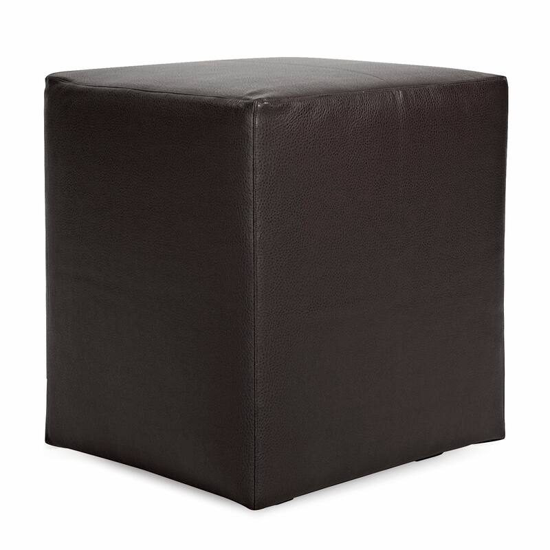 Allan Andrews Universal Cube Ottoman with Slipcover, Avanti Collection - Black