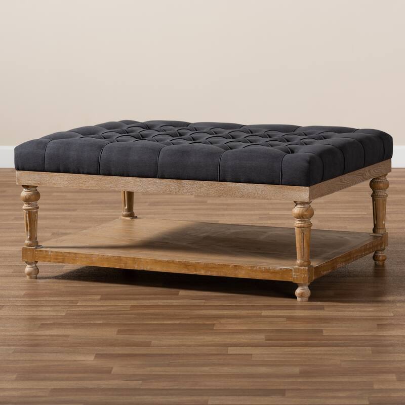 The Gray Barn Windy Ridge Modern and Rustic Cocktail Ottoman