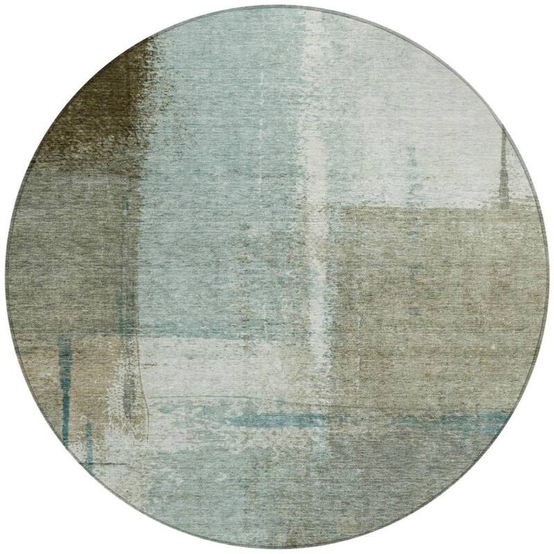 HomeRoots Abstract Transitional Rectangle Outdoor Rug