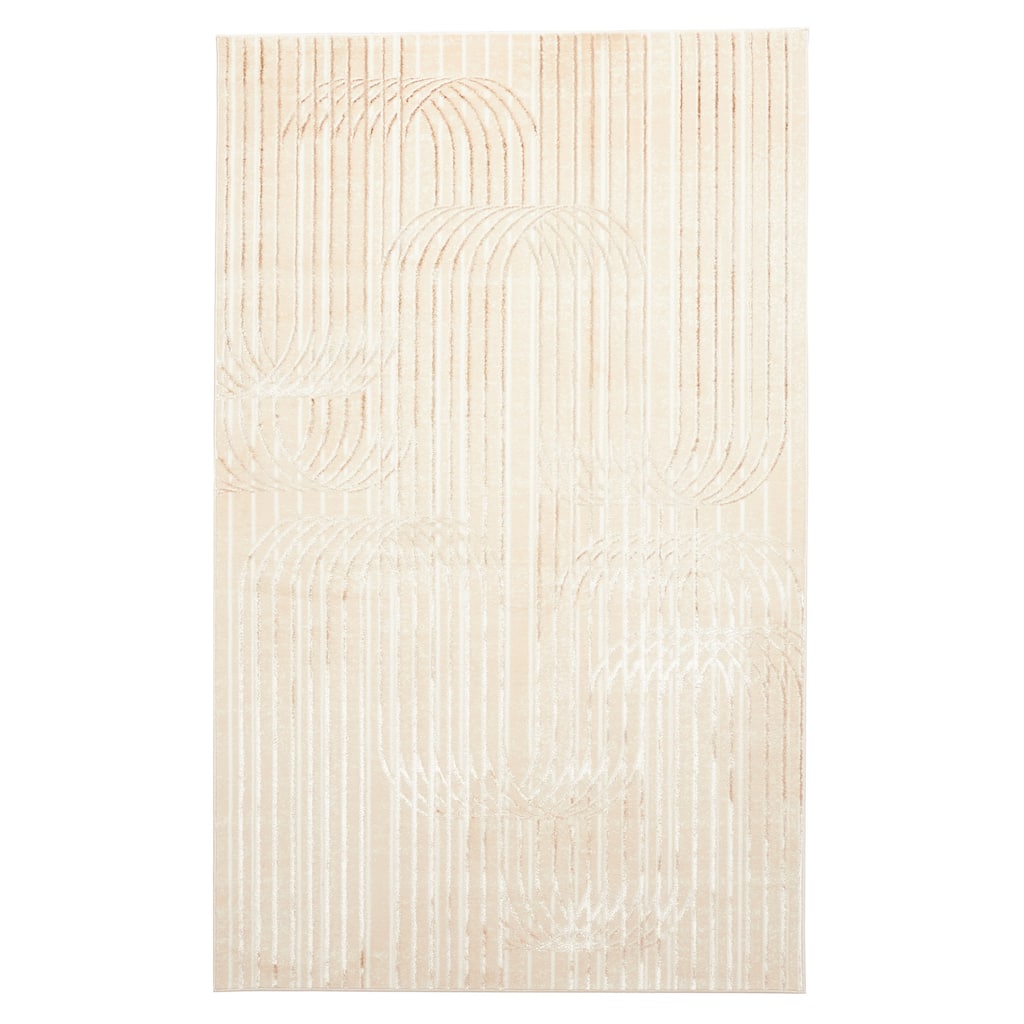 ECARPETGALLERY Machine Made Blythe Beige Area Rug