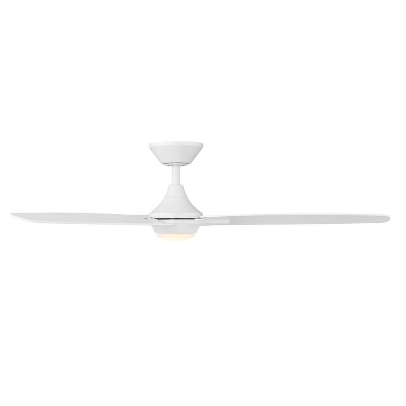 Blitzen Indoor/Outdoor 3-Blade Smart Ceiling Fan 54in with 3000K LED Light Kit and Remote Control - 54