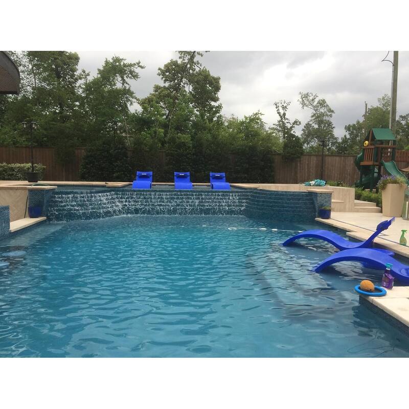 Ledge Lounger - Signature Chaise - Inside Pool & Sun Shelf Lounge Chair - Designed for Shallow Shelves Up to 9"