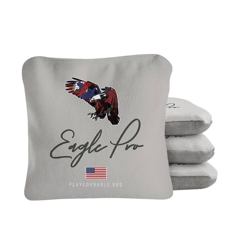 Eagle Gray Dual Sided Cornhole Bags