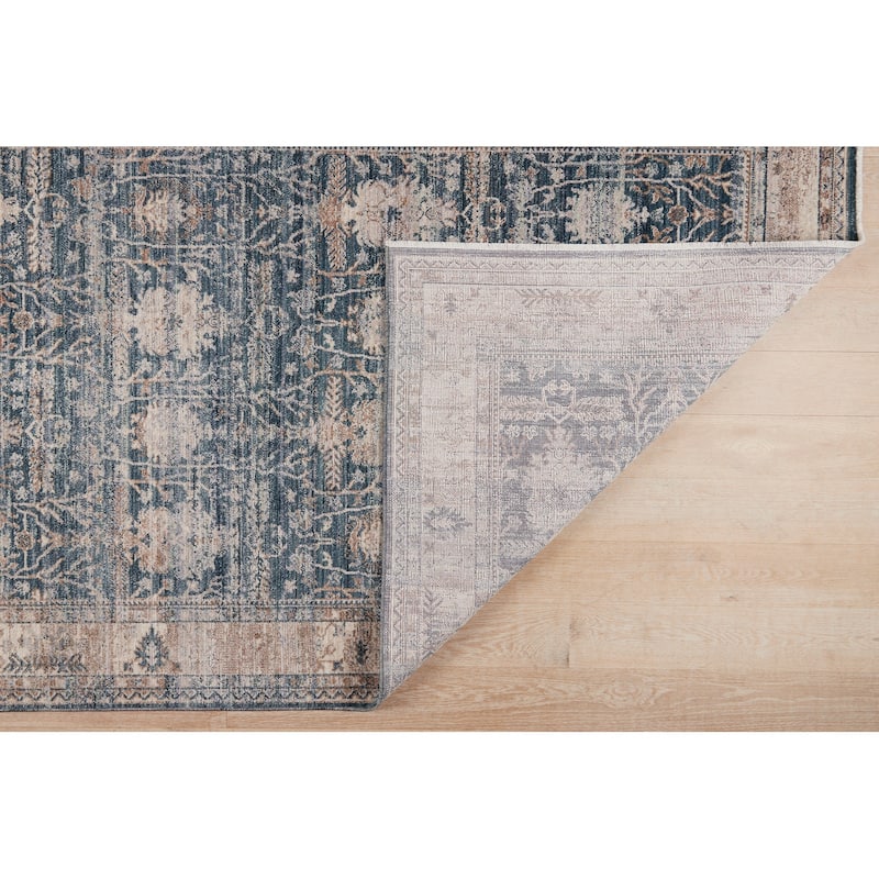 Terra by Obeetee Heirloom Persian Blue Rug - 3'3" x 5'