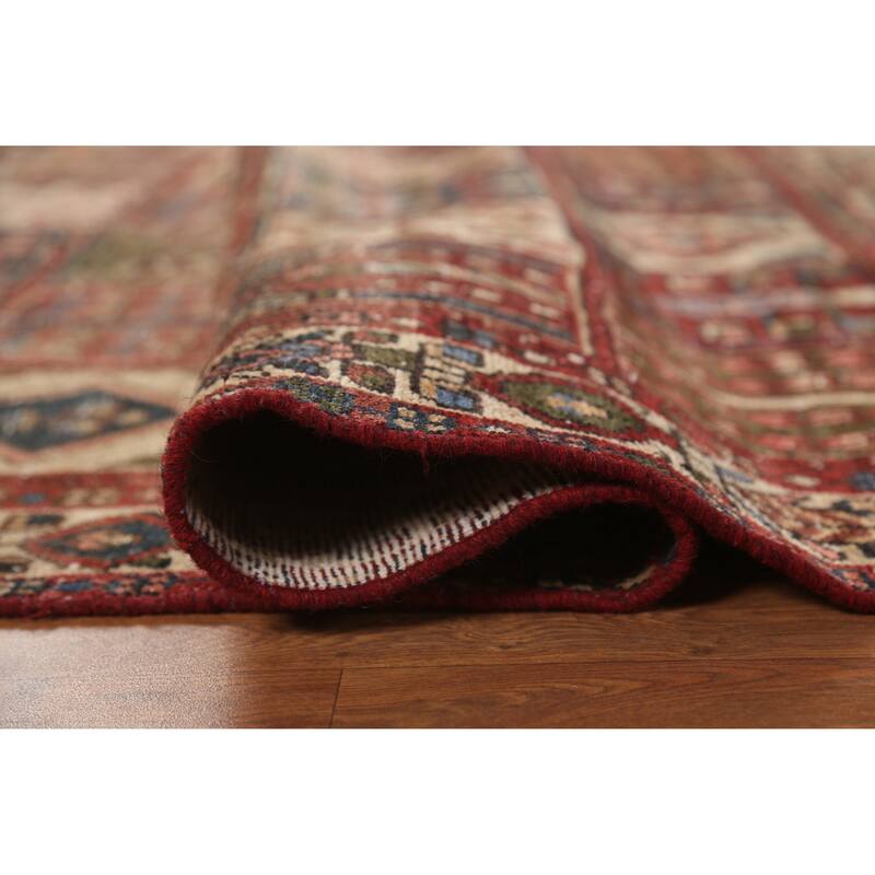 Hand Knotted Oriental 100% Wool Carpet Traditional Geometric Multi-Colored Bakhtiari Area Rug - 6' 5'' X 4' 9''