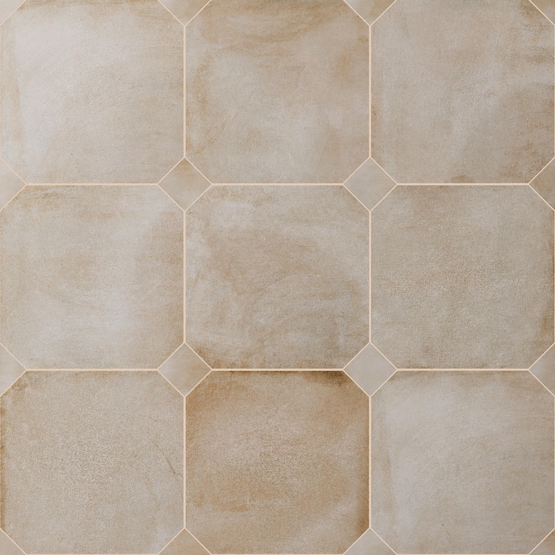 Merola Tile Laverton Octagon Arena 7-7/8" x 7-7/8" Porcelain Floor and Wall Tile
