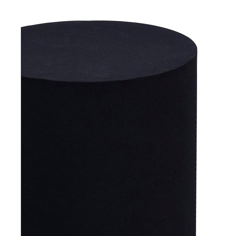 Renwil Oloria Indoor Iron Stool, Matte Black